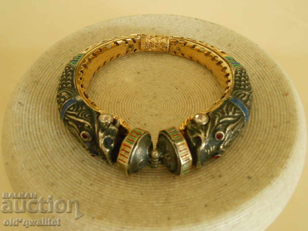 Designer SILVER BRACELET, ENAMEL, SILVER 800 - 7 Designer SILVER BRACELET, ENAMEL, SILVER 800 - 7