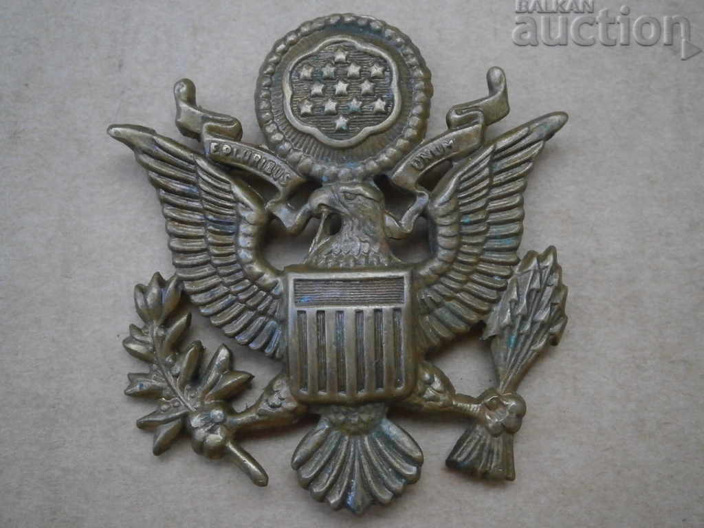 EMBLEM sign edelweiss officer cockade USA WW2 WWII LOT - 6 EMBLEM sign edelweiss officer cockade USA WW2 WWII LOT - 6