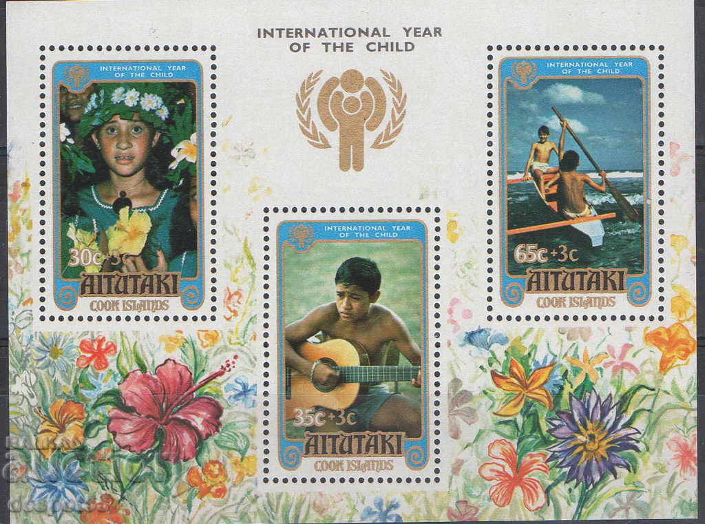 1979. Aitutaki. International Year of the Child + Block. with price 2.30 BGN | € 1.18 1979. Aitutaki. International Year of the Child + Block. with price 2.30 BGN | € 1.18