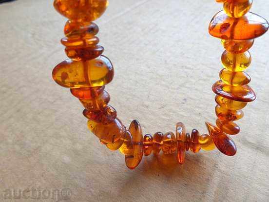Amber necklace, Baltic amber, silk with price 145.00 BGN | € 74.14 Amber necklace, Baltic amber, silk with price 145.00 BGN | € 74.14
