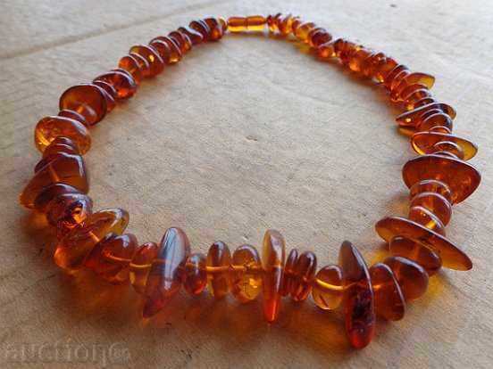 Amber necklace, Baltic amber, silk - 6 Amber necklace, Baltic amber, silk - 6