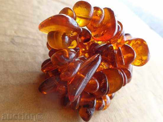 Amber necklace, Baltic amber, silk - 7 Amber necklace, Baltic amber, silk - 7