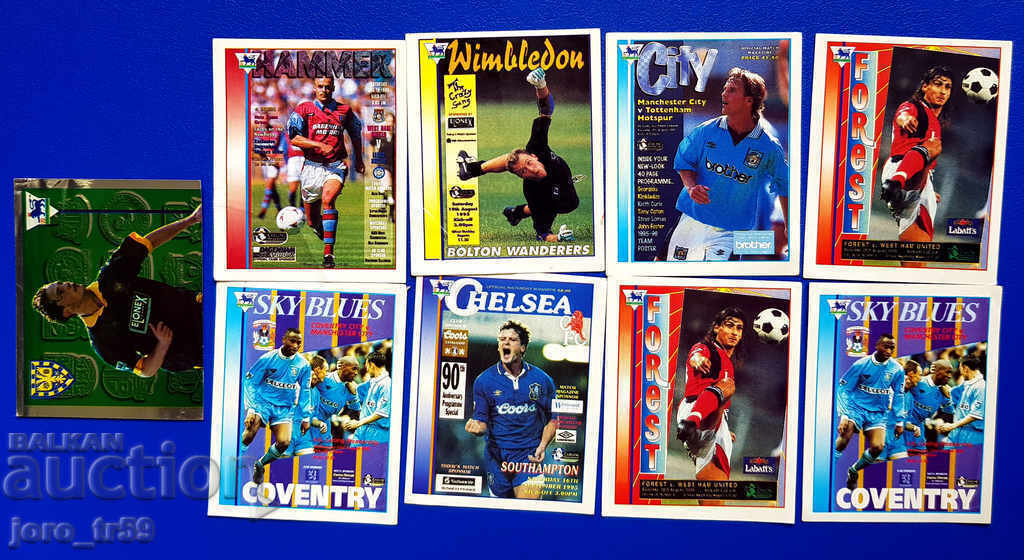 Delivery of bubblegum cards - footballers - Premier league 96