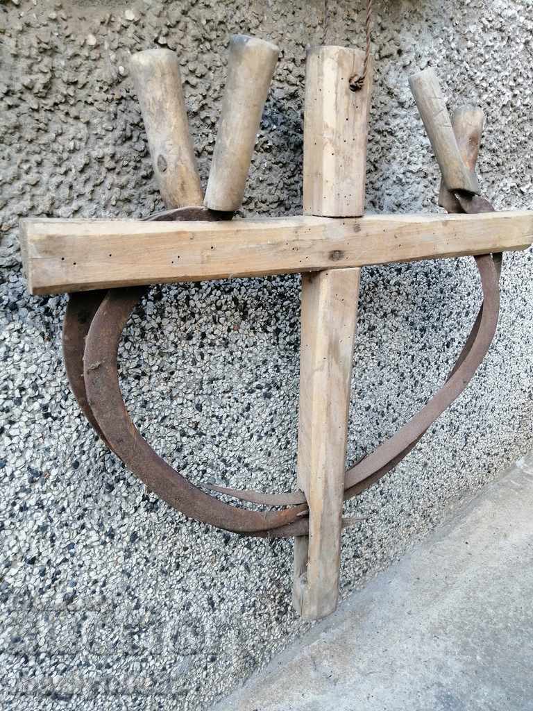 Stitches with a stapled coffin knife wrought iron blade - 7 Stitches with a stapled coffin knife wrought iron blade - 7