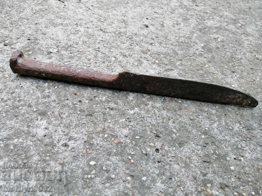 Auction Old hand-forged knife without chereni karakulak shepherd's blade Auction Old hand-forged knife without chereni karakulak shepherd's blade