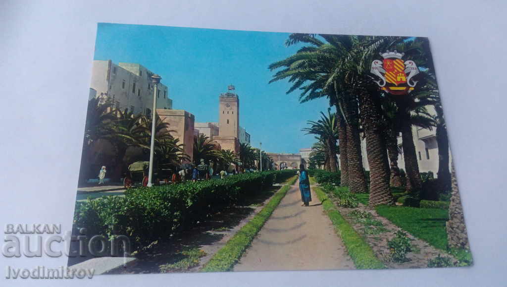 Пощенска картичка Essaouira Avenue Mohamed V 1971