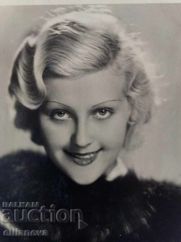 postcard Liliane Dietz with autograph film actress 1932 - 5