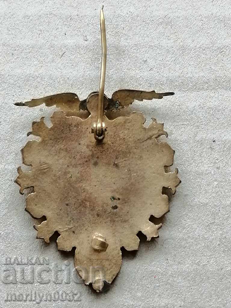 Royal Heroic Badge Heroic-Falconry Fair 1910 badge with price 592.00 BGN | € 302.68