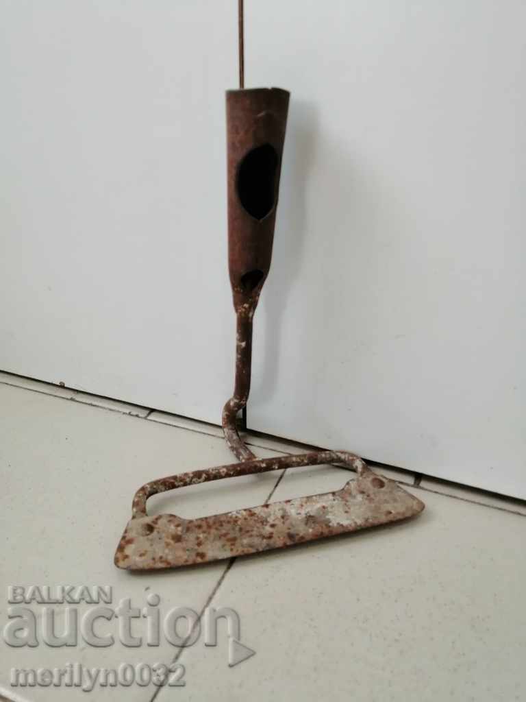 Wrought iron lime mortar mixing rake with price 44.00 BGN | € 22.50 Wrought iron lime mortar mixing rake with price 44.00 BGN | € 22.50