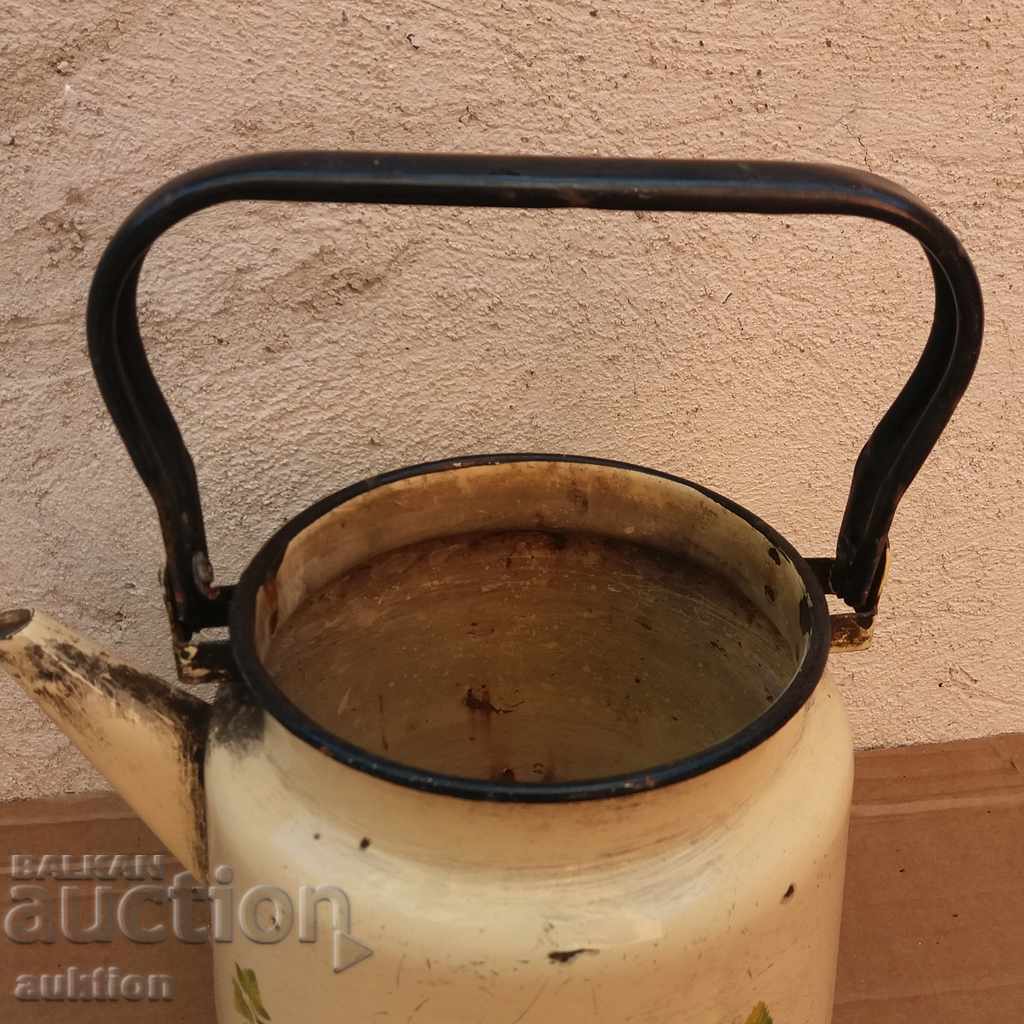 Delivery of OLD SOC. ENAMELED TEAPOT WITH MARKING Delivery of OLD SOC. ENAMELED TEAPOT WITH MARKING