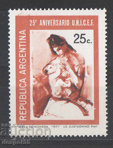 1972. Argentina. 25 years of UNICEF.