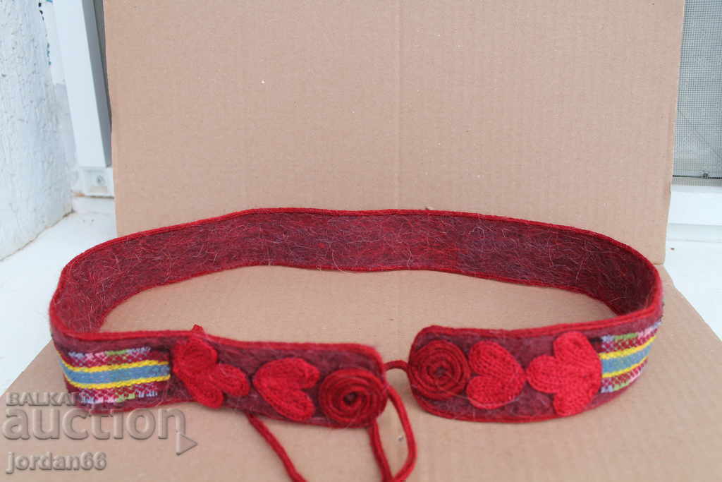 Auction Pafta belt Folk costume wool Auction Pafta belt Folk costume wool