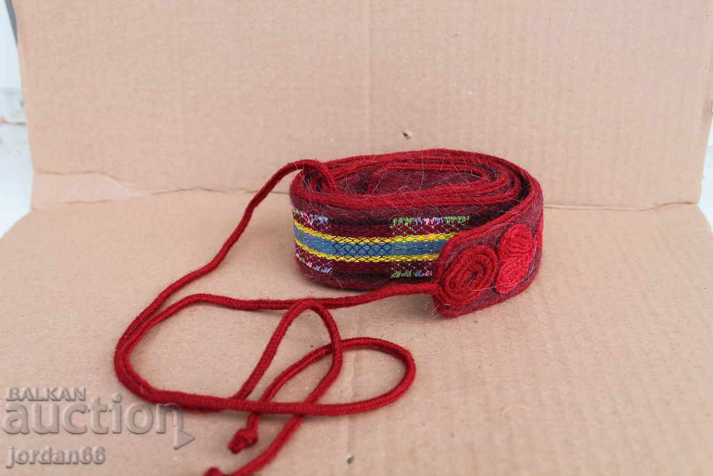 Pafta belt Folk costume wool