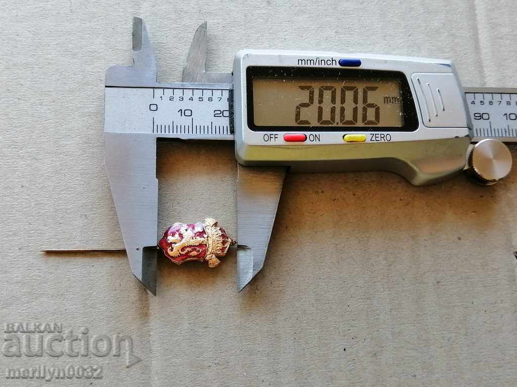 Царски знак емайл  значка медал орден - 6