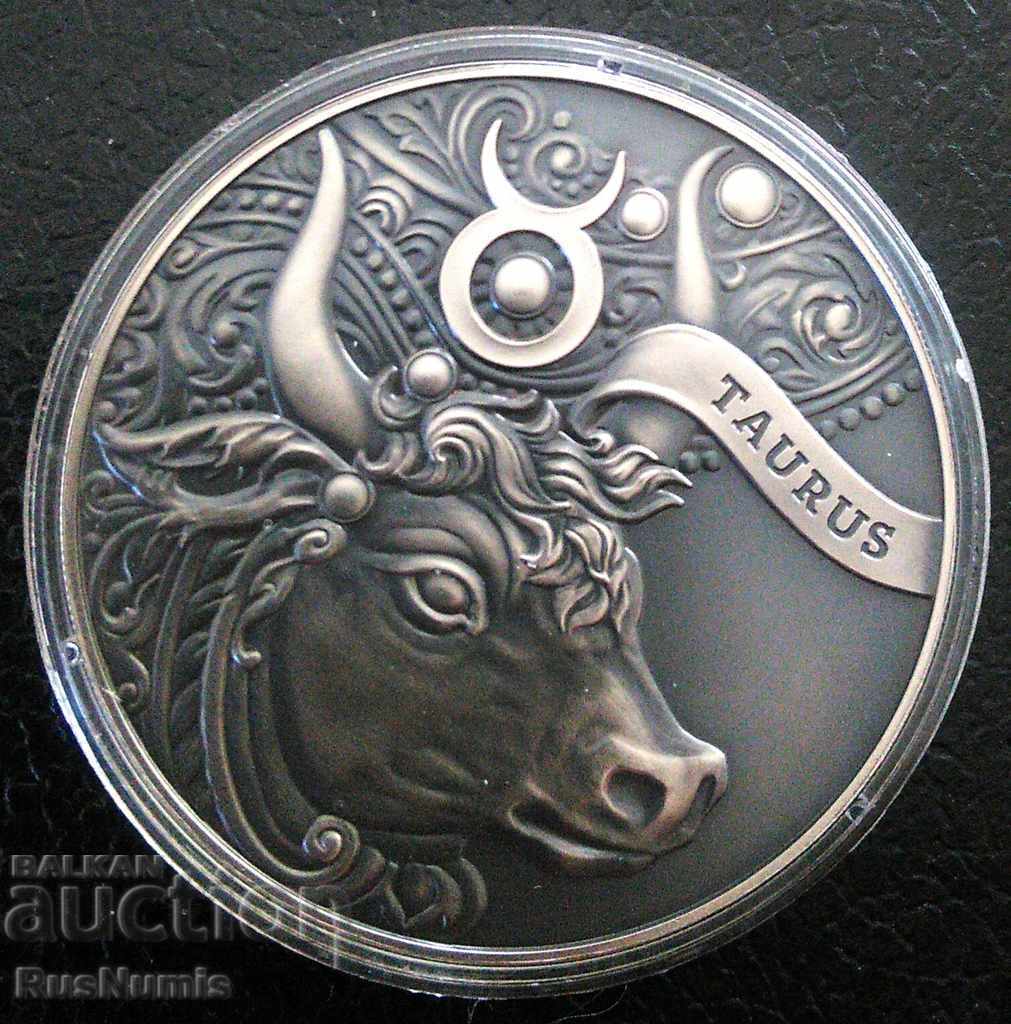 Belarus. 1 ruble 2014. Zodiac sign Taurus. BU.