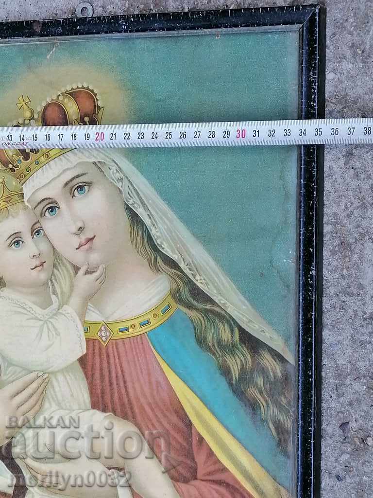 Παράδοση Παλιά λιθογραφία εικονιδίων τυπωμένη τη δεκαετία του 1920 Παράδοση Παλιά λιθογραφία εικονιδίων τυπωμένη τη δεκαετία του 1920