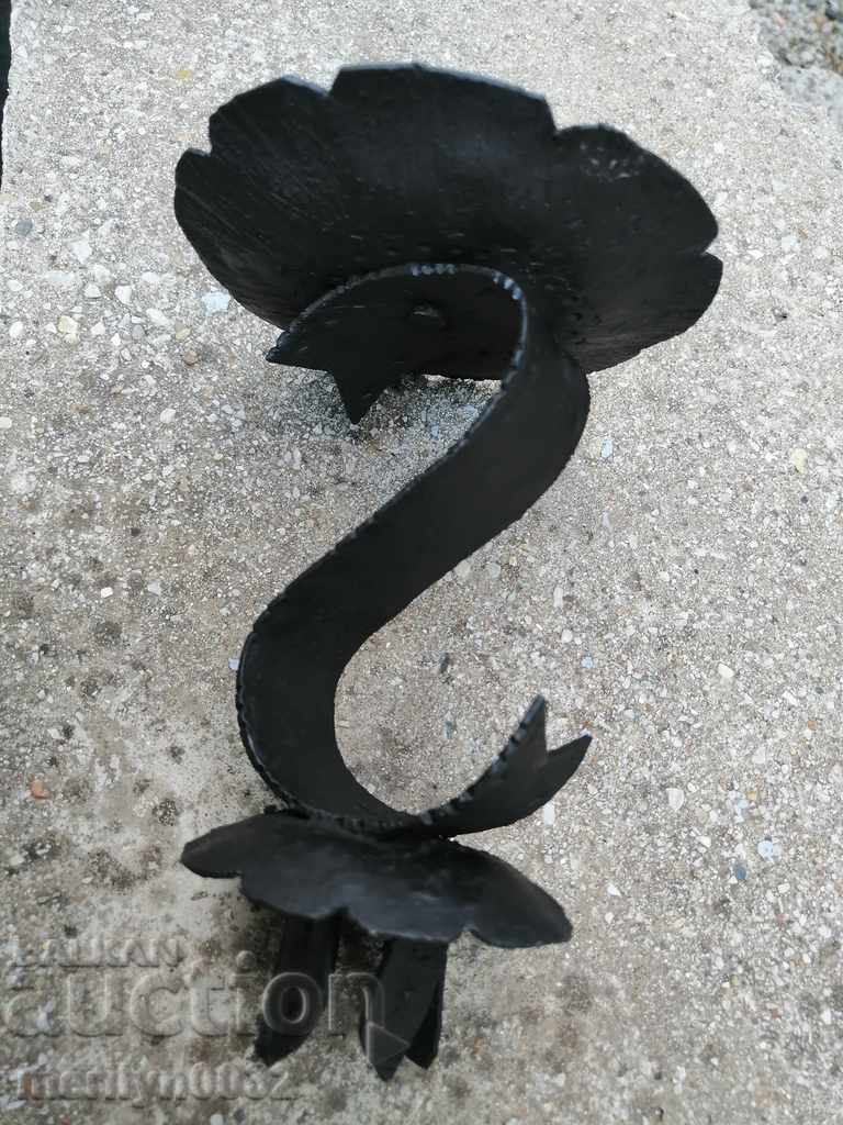 Old forged candlestick, candle with price 39.00 BGN | € 19.94 Old forged candlestick, candle with price 39.00 BGN | € 19.94