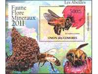 Чист блок Фауна Пчели  2011 от  Коморски острови