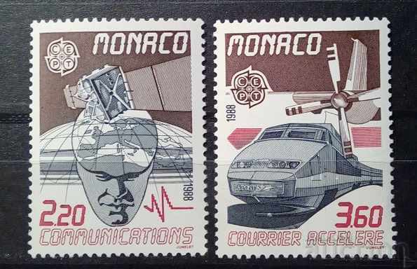 Monaco 1988 Europe CEPT Locomotives MNH