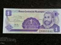 Bancnotă - Nicaragua - 1 cent UNC | 1991