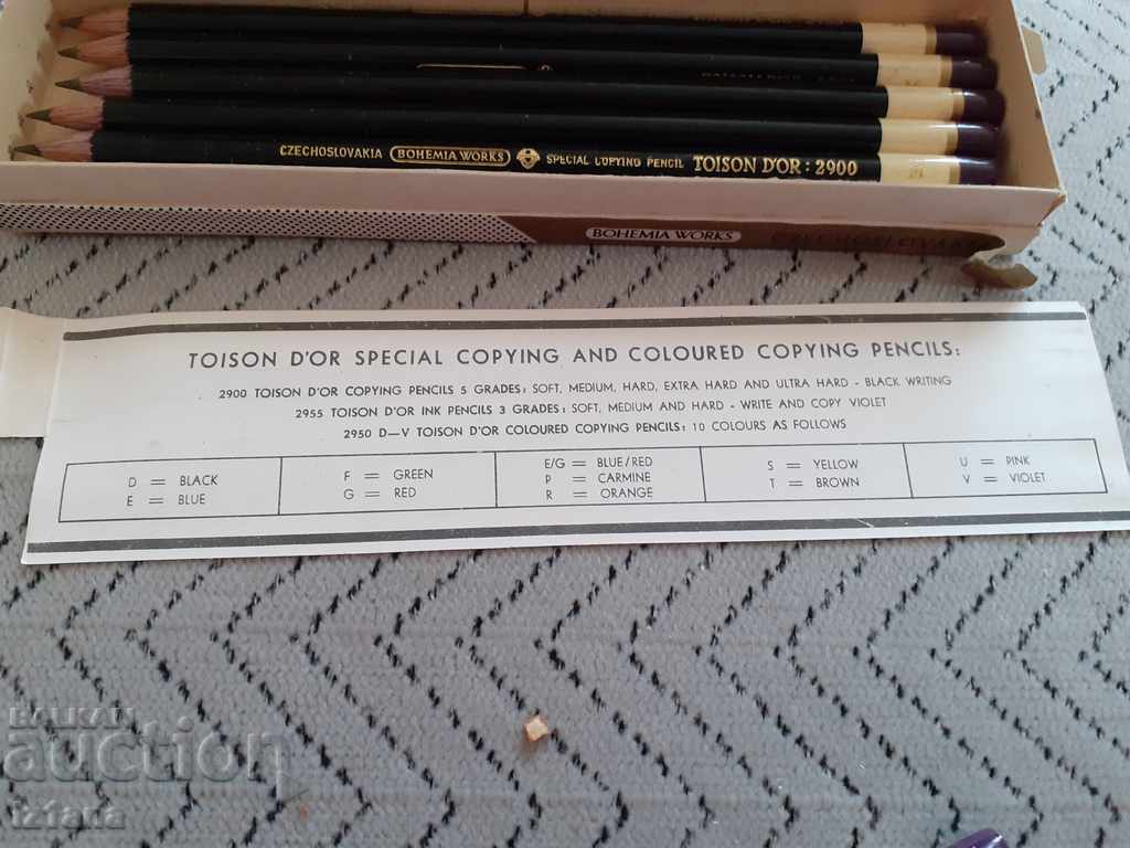 Παλιά μολύβια Toison Dor, Βοημία λειτουργεί - 7 Παλιά μολύβια Toison Dor, Βοημία λειτουργεί - 7