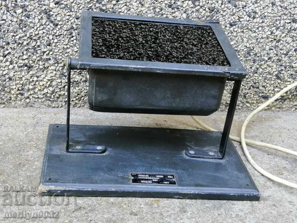 Auction Medicine lamp with colored glass reflector 1960s Auction Medicine lamp with colored glass reflector 1960s