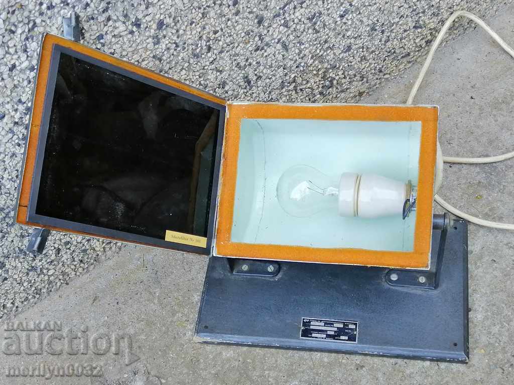 Medicine lamp with colored glass reflector 1960s - 5 Medicine lamp with colored glass reflector 1960s - 5