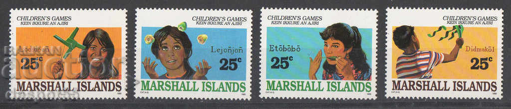 1990. Insulele Marshall. Jocuri de copii.
