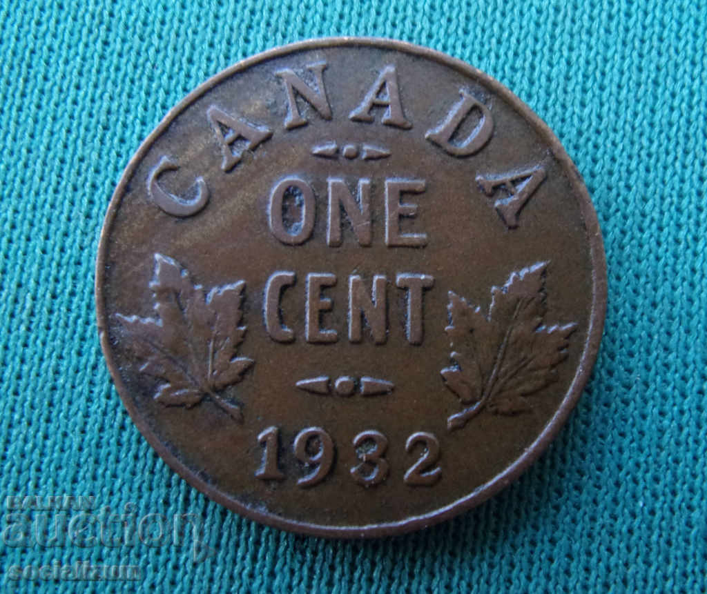 Canada 1 Cent 1932 R rar cu preț € 3.07 | 6.00 BGN