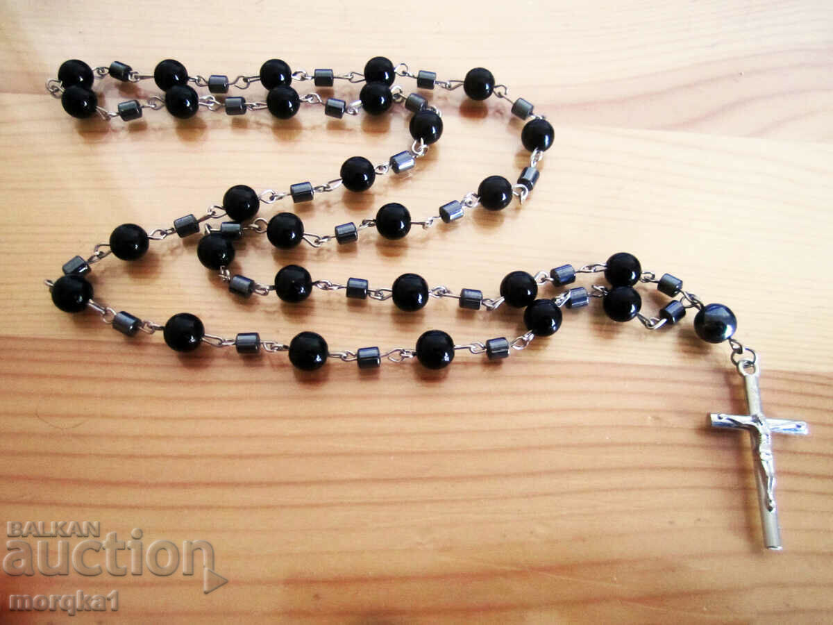 Auction  Necklace type rosary, rosary, cross, crucifix, crucifix