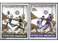 Чисти марки Олимпийски Игри Футбол Хокей трева 1972 Руанда