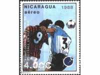 Чиста марка Спорт  Футбол  1988  от  Никарагуа