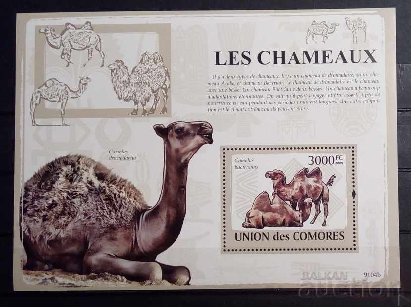 Comoros 2009 Πανίδα / Ζώα / Καμήλες Block 12 € MNH
