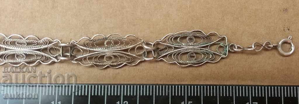 RENAISSANCE SILVER FILIGREE BRACELET - EXCELLENT with price 38.99 BGN | € 19.94
