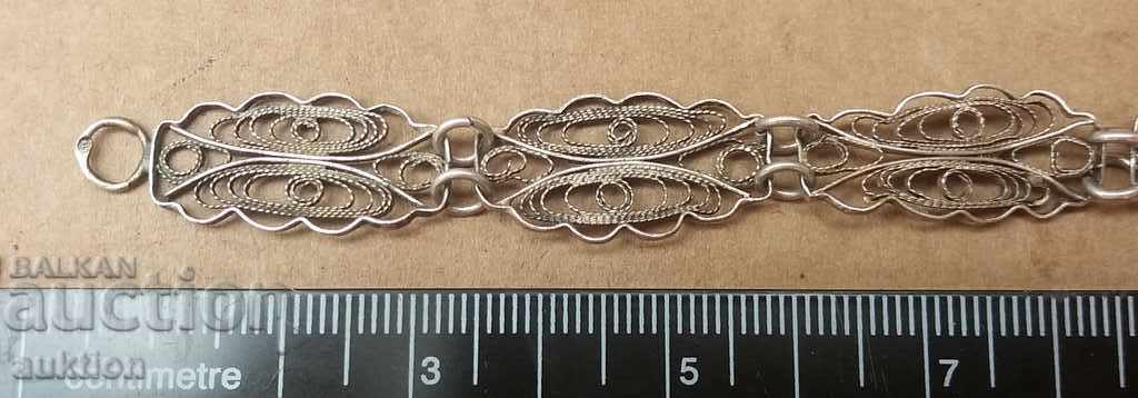 RENAISSANCE SILVER FILIGREE BRACELET - EXCELLENT - 5