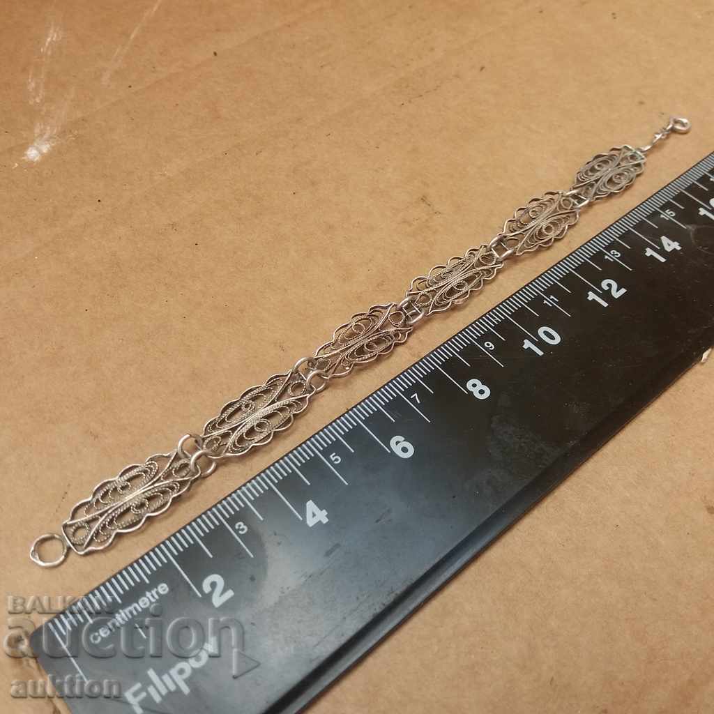 RENAISSANCE SILVER FILIGREE BRACELET - EXCELLENT - 6