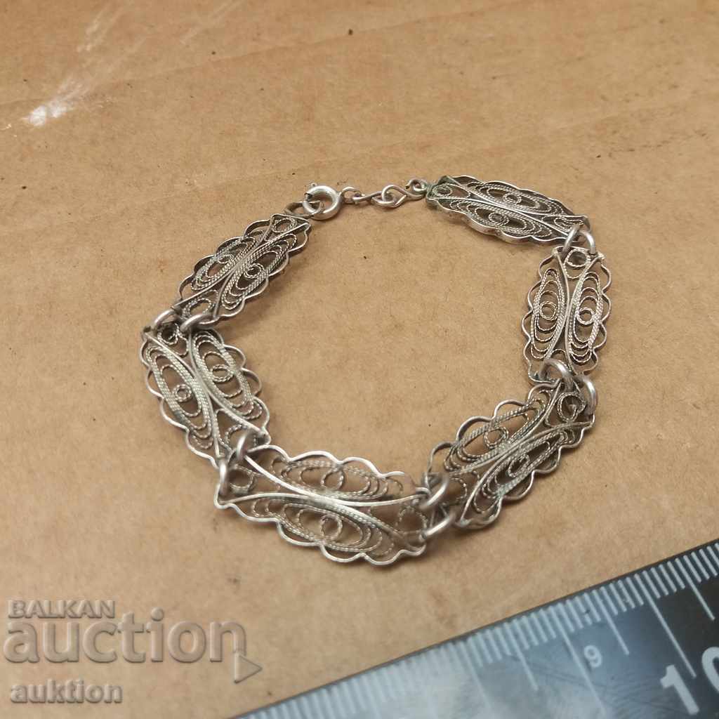 RENAISSANCE SILVER FILIGREE BRACELET - EXCELLENT - 7