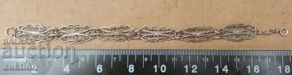 RENAISSANCE SILVER FILIGREE BRACELET - EXCELLENT