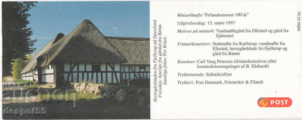 Delivery of 1997. Denmark. 100th anniversary of the open-air museum. Carnet. Delivery of 1997. Denmark. 100th anniversary of the open-air museum. Carnet.
