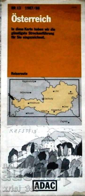 Карта на Австрия