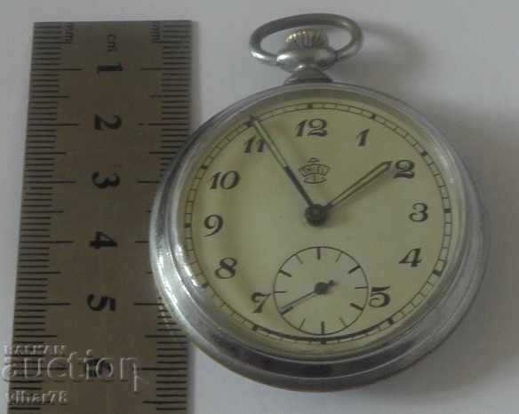 RARE MILITARY POCKET WATCH-UMF-RUHLA-THIEL - 6 RARE MILITARY POCKET WATCH-UMF-RUHLA-THIEL - 6