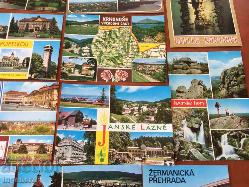 CARDS-CZECHOSLOVAKIA FROM SOCA-25 BR-LOT - 5