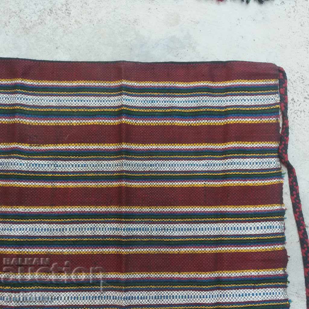 Auction OLD LARGE PAINTED REVIVAL APRON - 1000% WOOL Auction OLD LARGE PAINTED REVIVAL APRON - 1000% WOOL