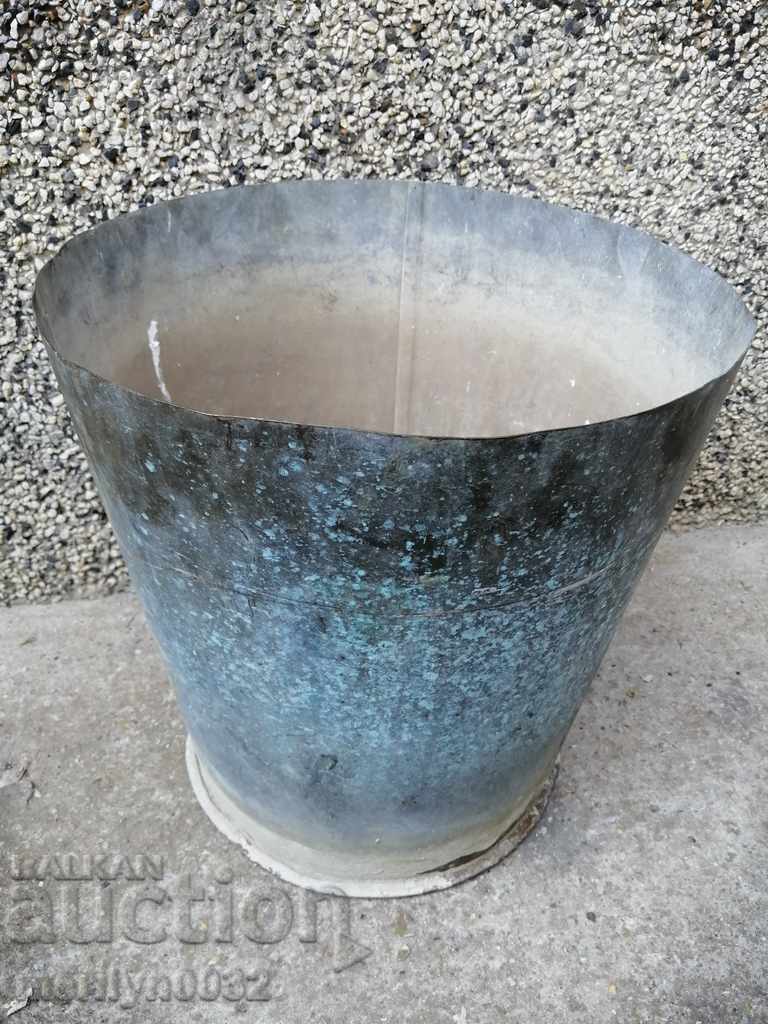 Brass bucket garden bowl, flower pot flowerpot basin