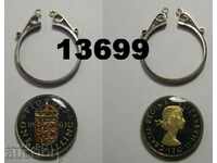 Емайлиран Позлатен 1 шилинг 1963 Великобритания