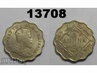 India 1 Anna 1907 AUNC Monedă rară excelentă