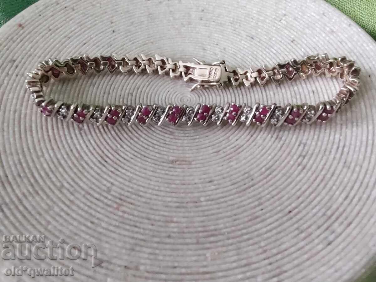 Silver Hryvnia with Rubies and other silver 925