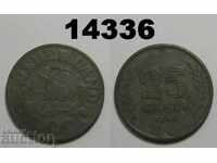 Netherlands 25 cent 1942 zinc coin