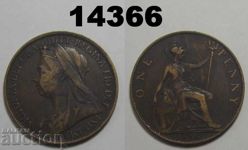 Великобритания 1 пени 1896 монета