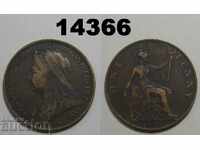 Великобритания 1 пени 1896 монета